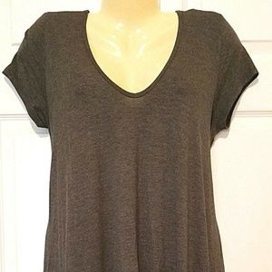 ROLLA COSTER Large L Gray A-line T-shirt Dress